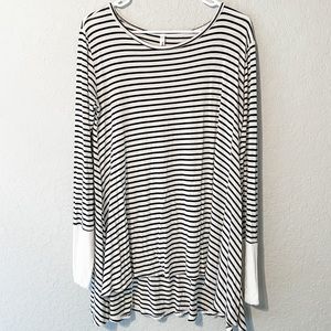 Black & White striped tunic